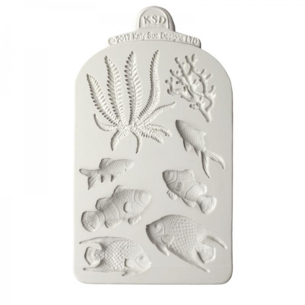 Silicone Mould - Fish, Seaweed and Coral